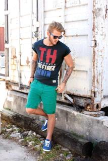 Herren-Shorts blaugrün